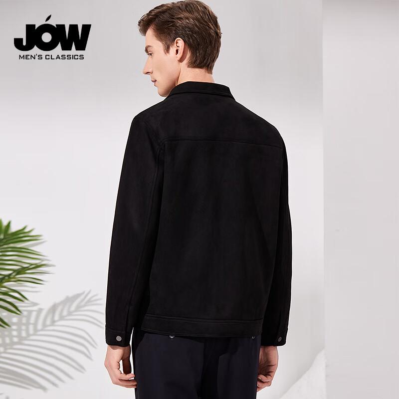 JOW Men's Anti-Wrinkle Suede Lapel Jacket