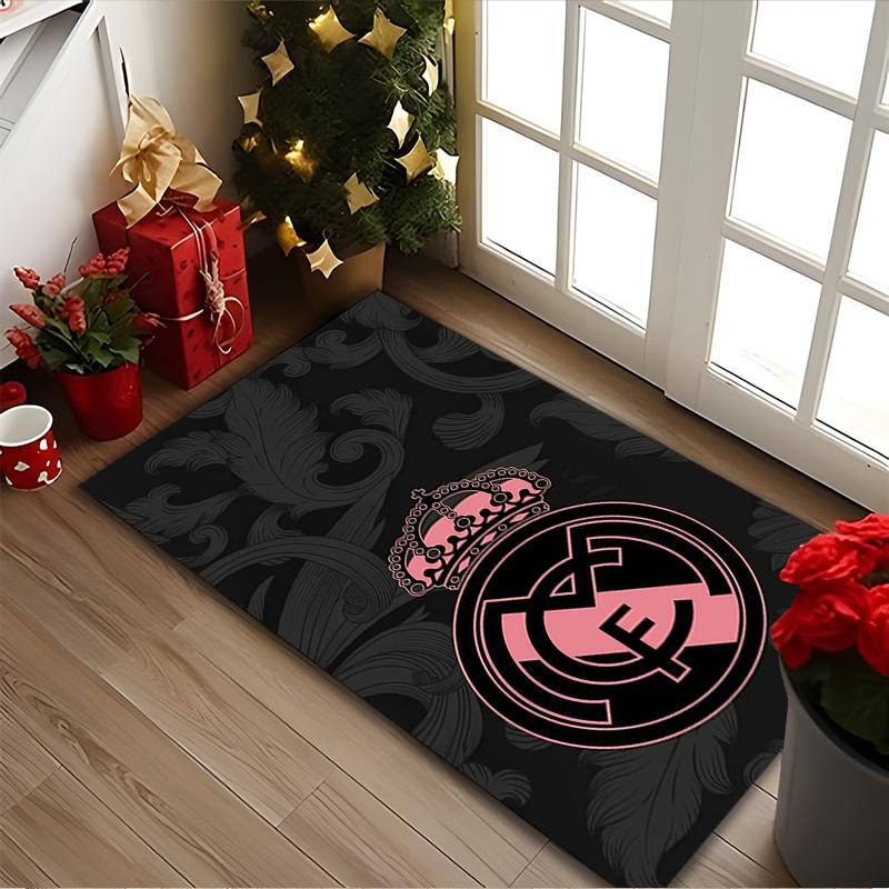 1pc Area Rug Appropriate for Office, Real Madrid Carpet, Versatile Printed Chair Rug, Durable Home Sofa Carpet