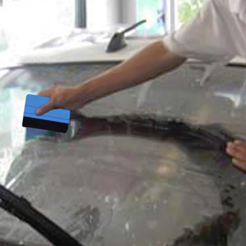 1PC Plastic Felt Edge Squeegee, Mini Squeegee Car Window Film Tinting Tool, Vinyl Car Decal Scraper Applicator