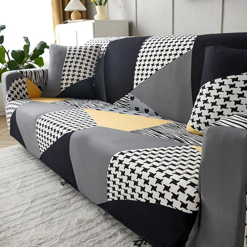 Stretch Couch Cover All-Inclusive Sofa Slipcovers For Kids Pets Washable Universal Furniture Protector With Elastic Bottom