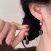 Trendy Coffee Bean Studs Earrings Comfortable Dangle Earrings Accessory Fashion Ethnic Style Jewelry for Coffee Lovers