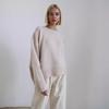 Knitted Round Neck Loose Sweater for Women - Autumn/Winter European & American Fashion