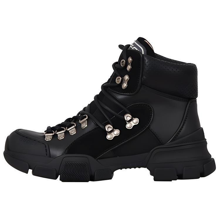 Gucci Leather Ankle Boots Women's Black 522989 D6050 1000