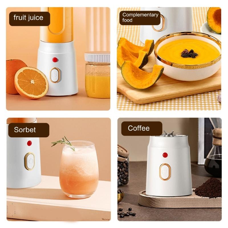 Portable Blender for Shakes and Smoothies Rechargeable Blender Fruit Juice Mixer for Travel/Picnic/Office/Gym/Sport