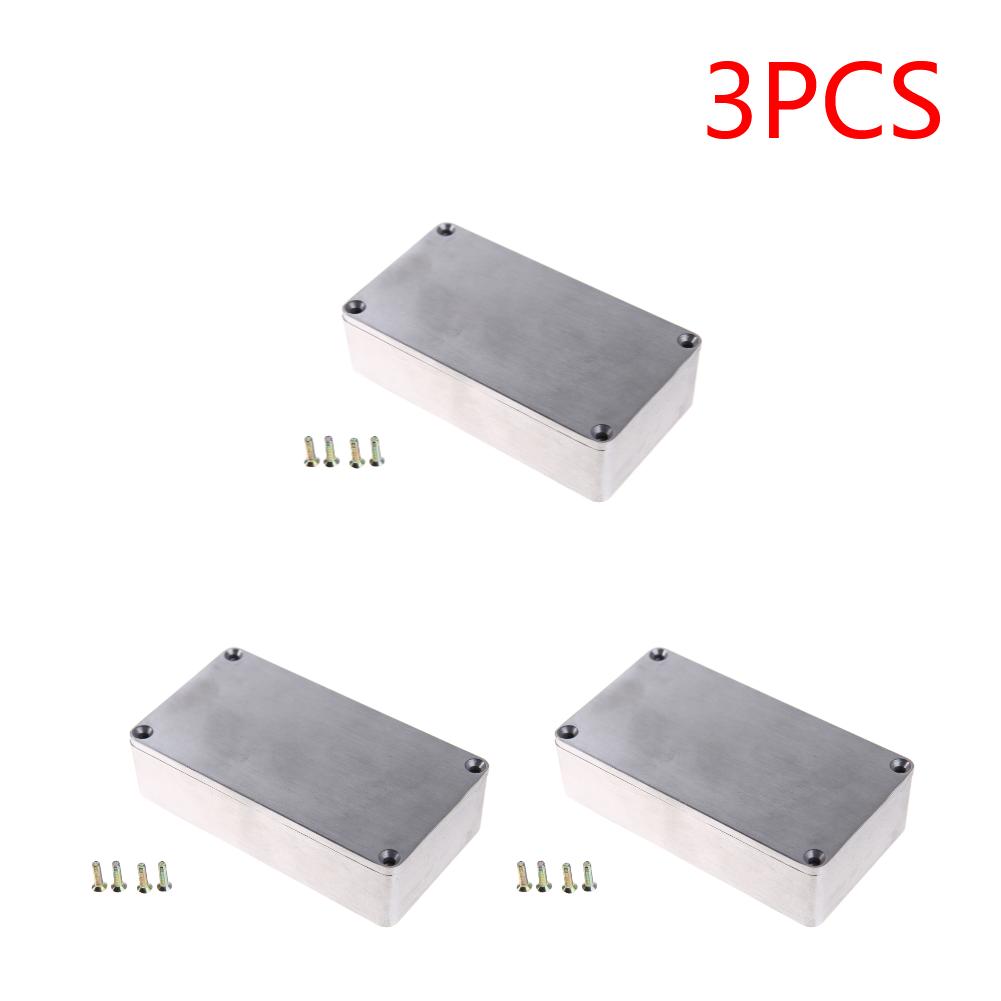 1590B Guitar Effects Enclosure with Screws Aluminum Cable Stomp Box Enclosures Replacement Guitar Accessories