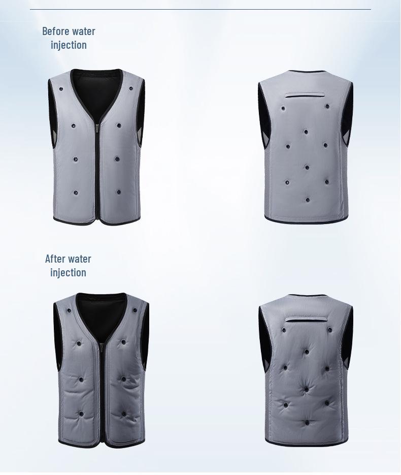Unisex Summer Cooling Vest with Ice Water Circulation