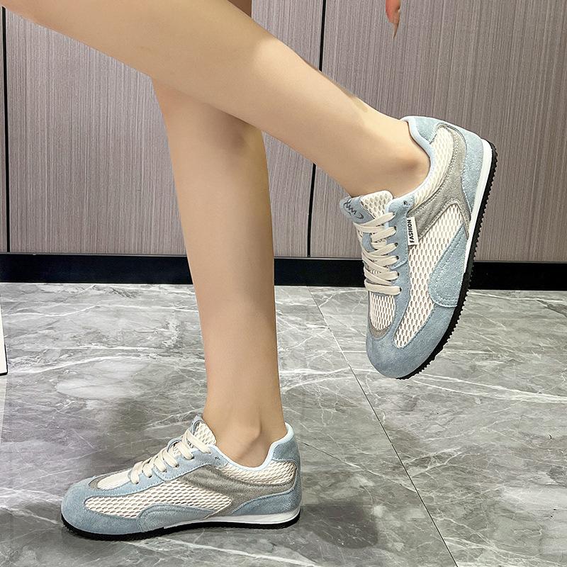 Mesh German Training Shoes Women's New Summer Niche Versatile Breathable Flat-soled Forrest Gump Shoes Lightweight Casual Sports Shoes