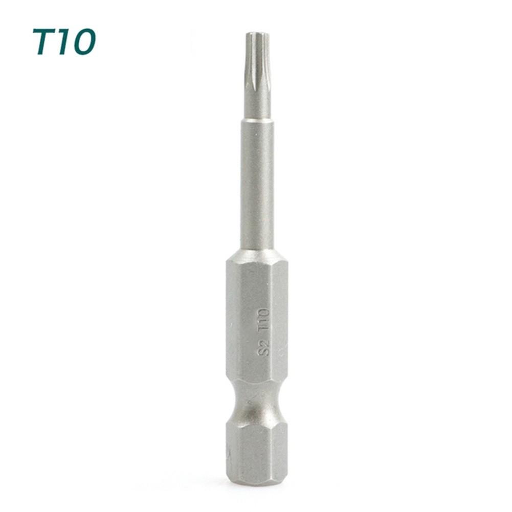 50mm Torx Screwdriver Bit With Magnetic 1/4 Inch Hex Electric Screwdriver Bit Alloy Steel Screw Driver Handle Power Tools T5-T40