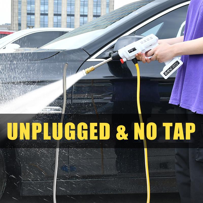 120-200W Cordless High Pressure Car Washer Guns 12/24V Handheld Auto Spray Car Clearning Tools Washing Machine Garden Water Jet