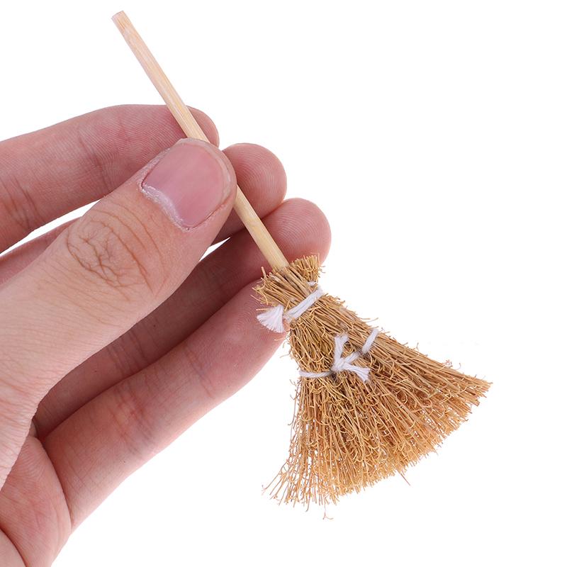 1/12 Puppenhausmöbel Miniatur Besen Küche Hof Zubehör Rollenspiel Spielzeug