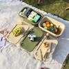 Collapsible Outdoor Picnic Basket with Lid for Camping, Car Trunk, and Fruit Storage