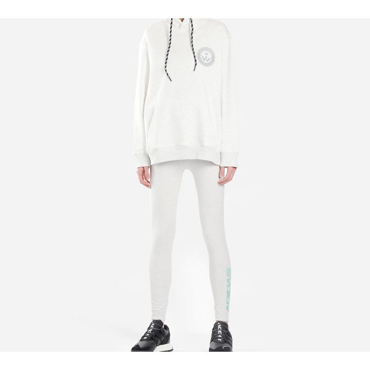 Adidas X Alexander Wang Collaborative Badge Logo Sweatshirt Men Tops Light-Grey ED1207