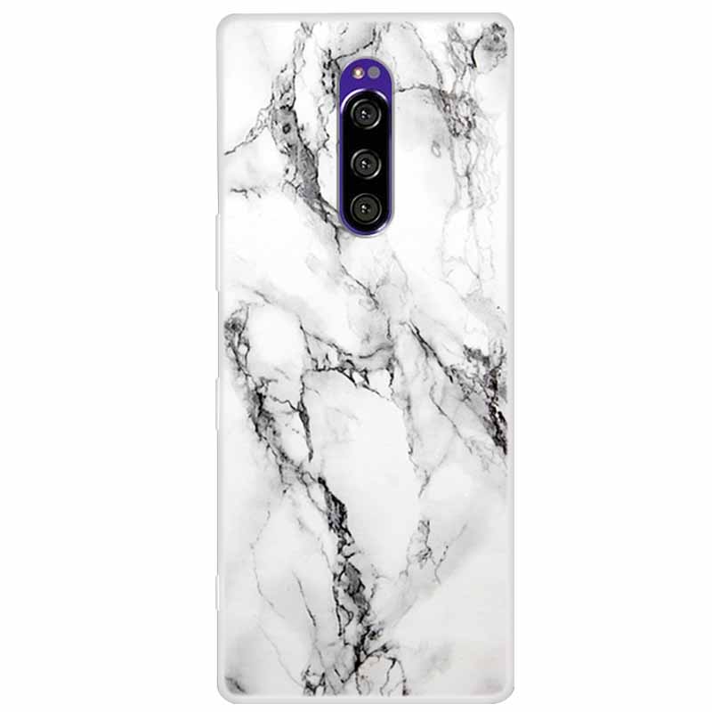 Funda de Silicona Suave para Sony Xperia 1 Funda Moda Transparente Fundas de Teléfono Tigre para Sony Xperia1 XZ4 SO-03L SOV40 J8110 Coque Parachoques