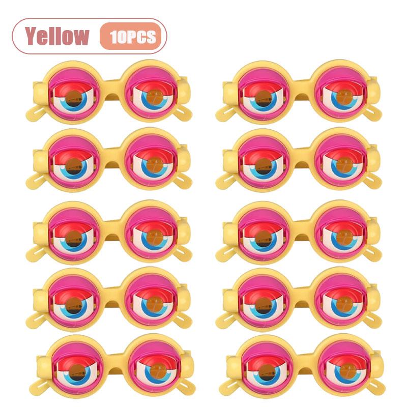 1-10PCS Halloween Silly Crazy Eyes Glasses for Kids Novelty Prank Costume Party Prop Toy Fun Design Perfect Decor Gift Accessory