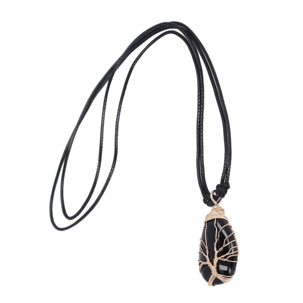 Healing Stone Pendant Exquisite Decorative Stone Pendant Necklace Bring Prosperity Luck Necklace