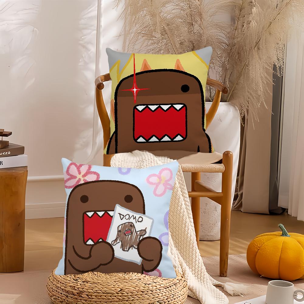 Cute D-domo-kun Pillow Case Suitable For Bedrooms Living Rooms Cars Home Decoration