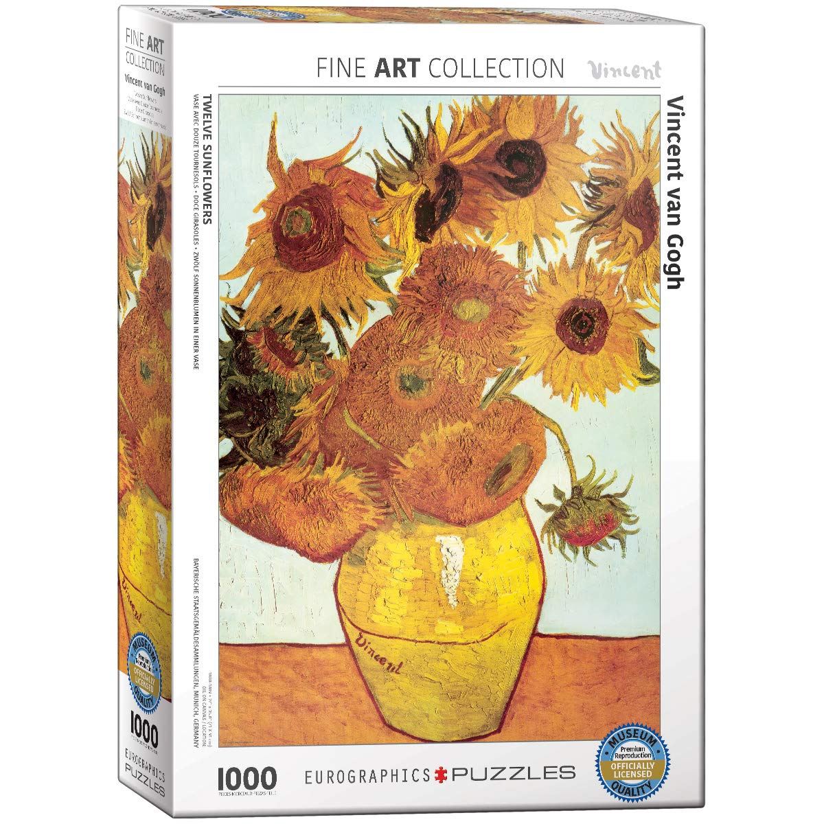 

Eurographics 1000-Piece Jigsaw Puzzle Twelve Sunflowers 6000-3688