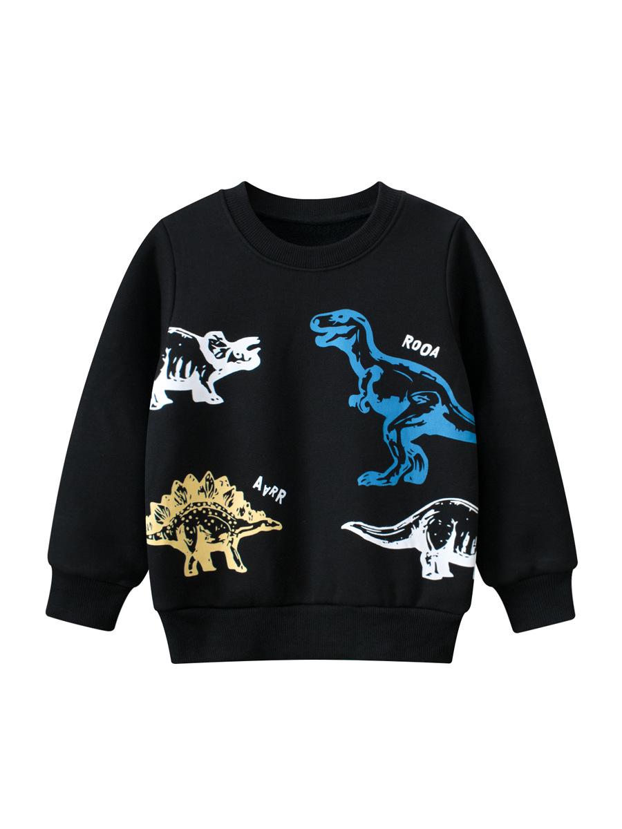 

27kids 2024 Осень/Зима Детская толстовка в корейском стиле с бархатом 110 cm