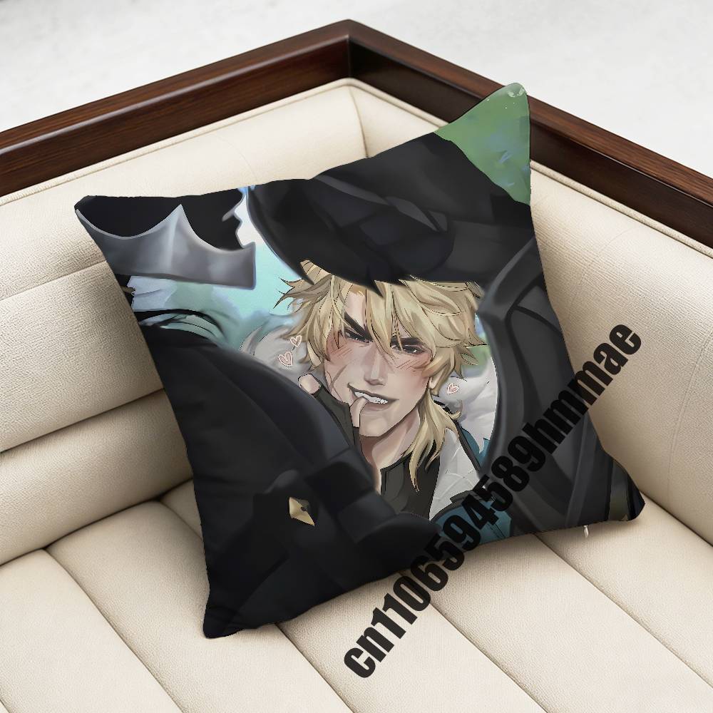 For Varka Genshin Impact Throw Pillow Case Sham 30X30Cm 45X45Cm 50X50Cm Square Office Cushion Cover