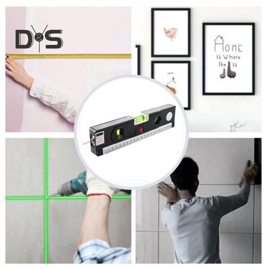Magnetic Level Tool Accurate Measurements Compact Size Portable Widely Used Bubble Leveling Tube with Metric Rulers