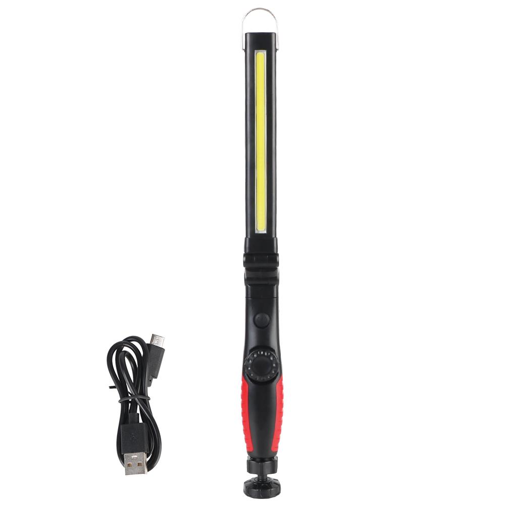 Hook Inspection Light USB Rechargeable COB Foldable For Garage camping LED Flashlight Cordless Portable Magnetic LED Work Light