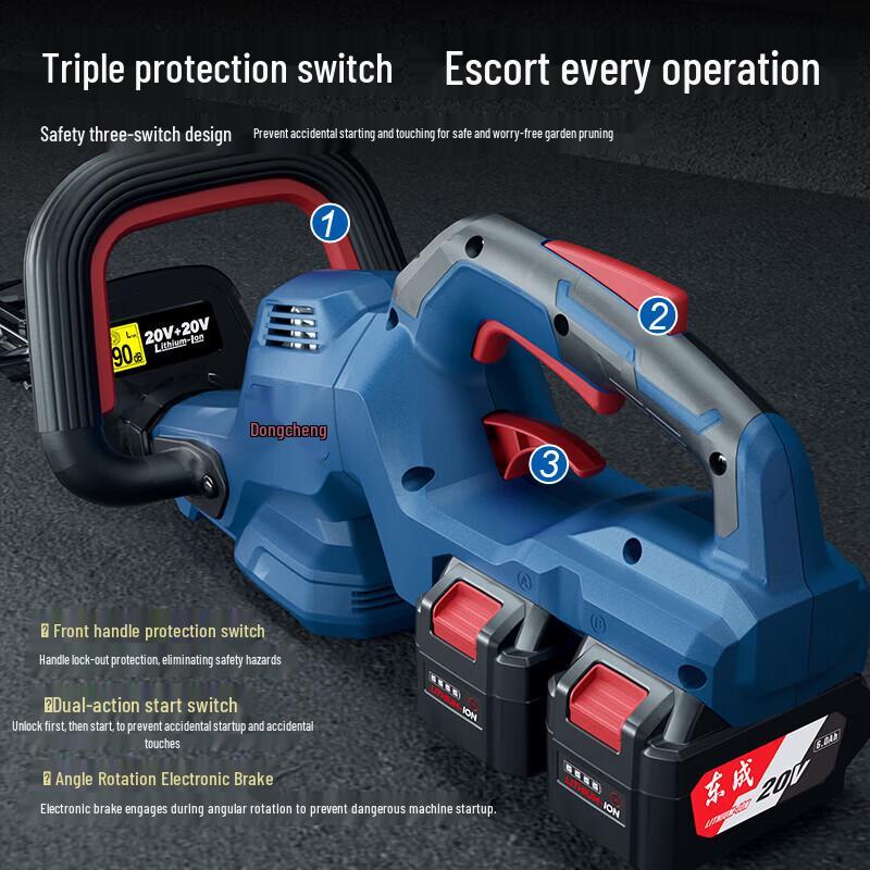 Dongcheng 20V Cordless Hedge Trimmer CN Plug (adapter Included)