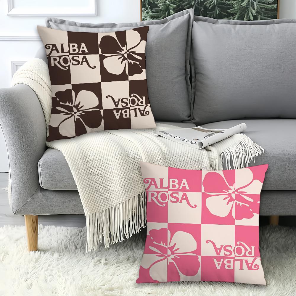 Fashion Print A-Alba R-Ro S-Sa  Pillow Case Office Cushions Suitable For Sofa Car Bedroom Decorative Cushion Cover