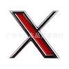 Suitable for Tesla modification X logo body labeling car personalized metal decoration X upgraded version trunk sticker