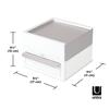 Umbra Mini STOWIT Jewelry Storage Box, White/Nickel, 21005314760