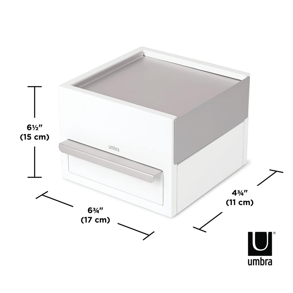 Umbra Mini STOWIT Jewelry Storage Box, White/Nickel, 21005314760