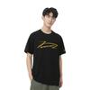 Li-Ning Professional Basketball Series Letter Casual Comfortable Round Neck Short Sleeve T-Shirt Men Tops Black ATSU559-1