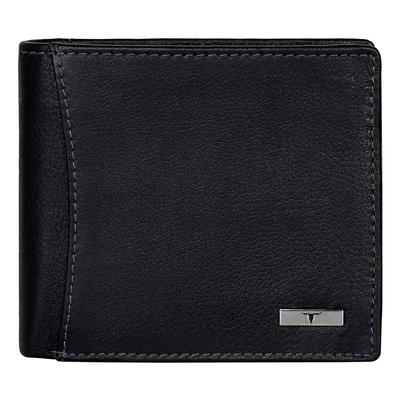 Oliver Black Leather Wallet for Men, 6 Card Slot