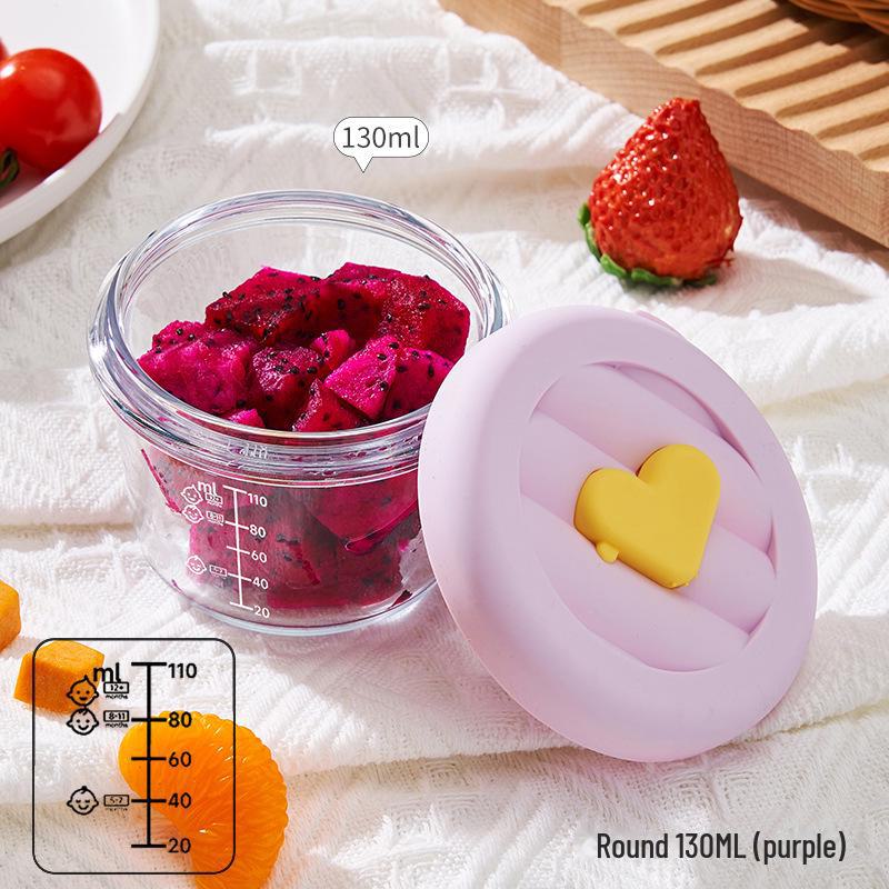 Babynahrungsschüssel-Set aus Glas: Hochtemperaturbeständig, ideal für gedämpften Eierstich