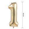 40Inch Champagne Gold Number Balloon Adult Baby Boy Girl Happy Birthday Party Decorations 1st Kids Large 1-9 Foil Helium Globos