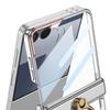 Samsung ZFlip7 Mobile Phone Case Folding Screen Electroplated Phantom Full Encapsulation Film Integrated Shaft Protection Case Hard Shell