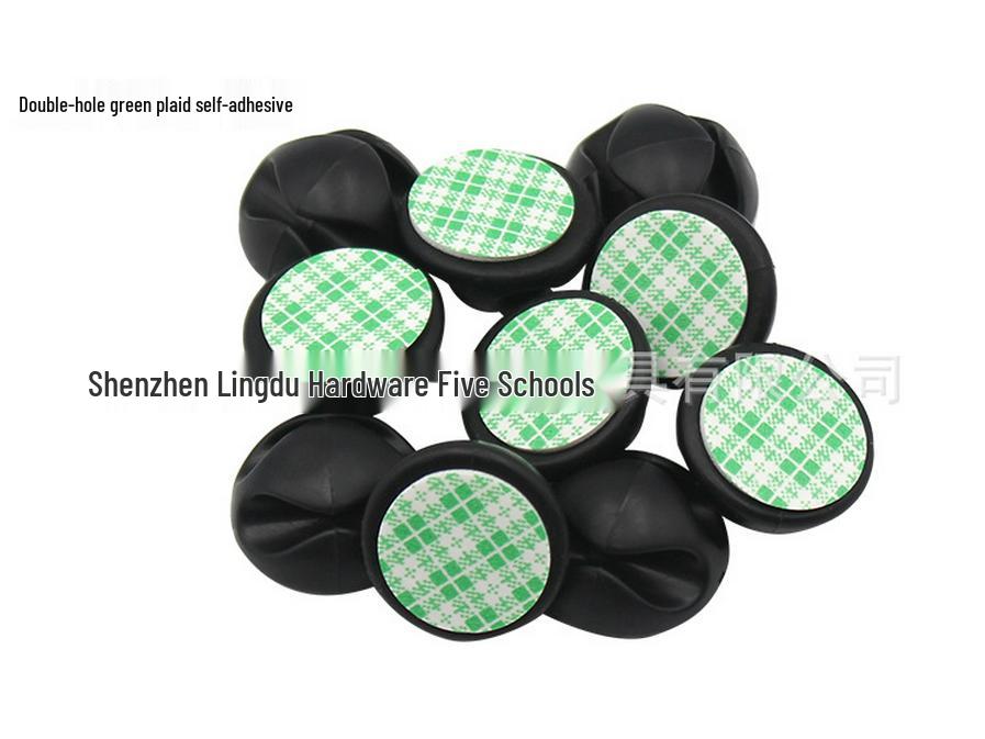 

Силиконовый органайзер для кабелей - Держатель и зажим для проводов на стол чёрный