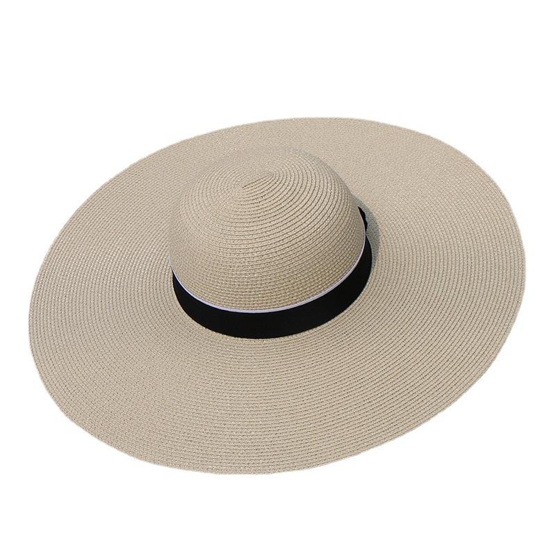 Sunshade Sunscreen White Big Eave Hat Beach Hat Direct Supply Ins Wind Tide Brand Sunscreen Breathable Versatile