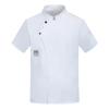 Comfortable Unisex Cook Shirt Short Sleeves Professional Kitchen Wear Hotel Restaurant Work Coat