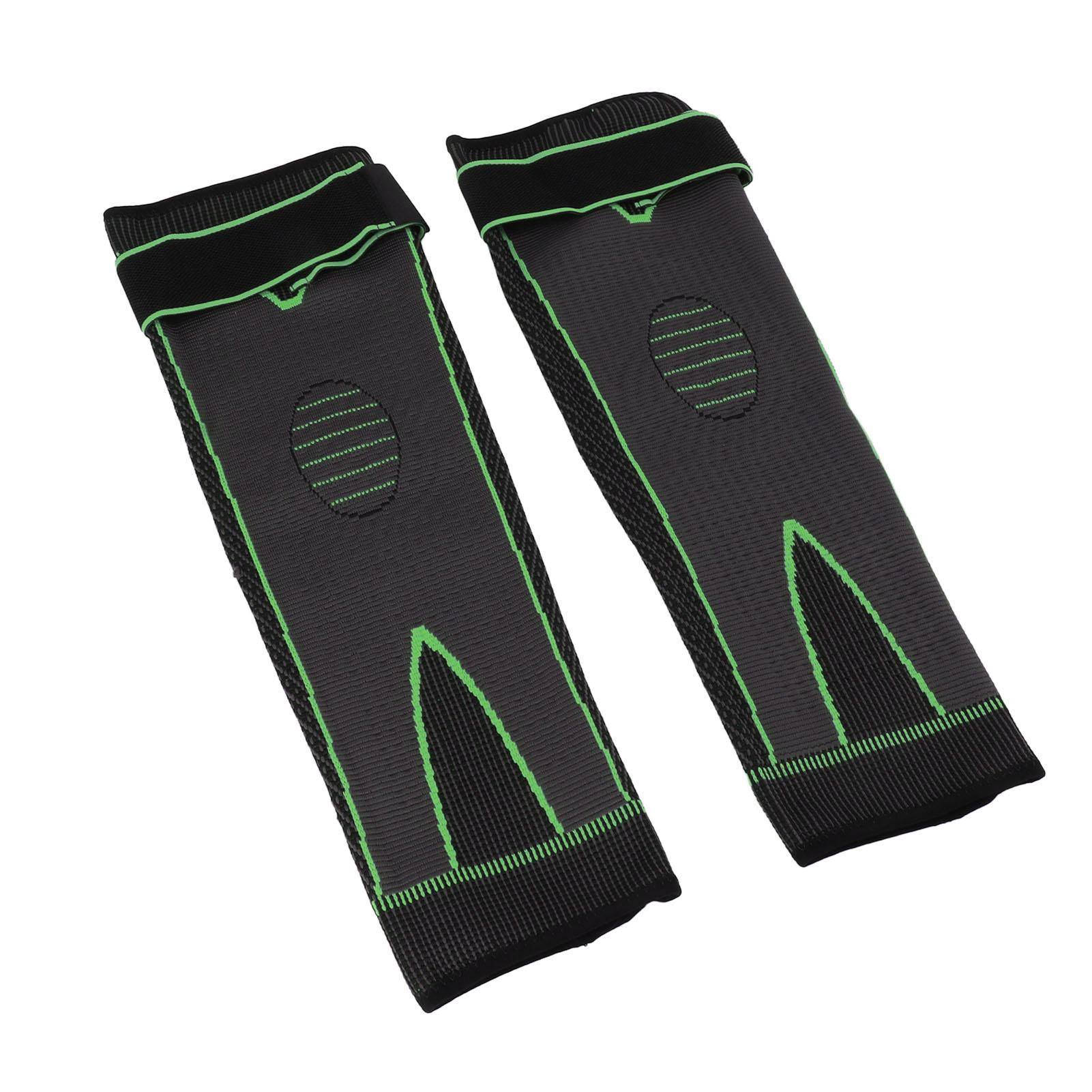 

Компрессионный рукав для колена с подогревом удлиняет противоскользящий компрессионный бандаж из полыни зелёный