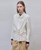 Awi Strap Tucked Shirt_Cream