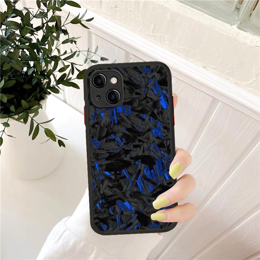 

Forged Carbon Fundas Phone Case For IPhone 14 X XR XS 7 8 Plus 11 12 13 Pro MAX 13mini Matte Shockproof Case iphone X