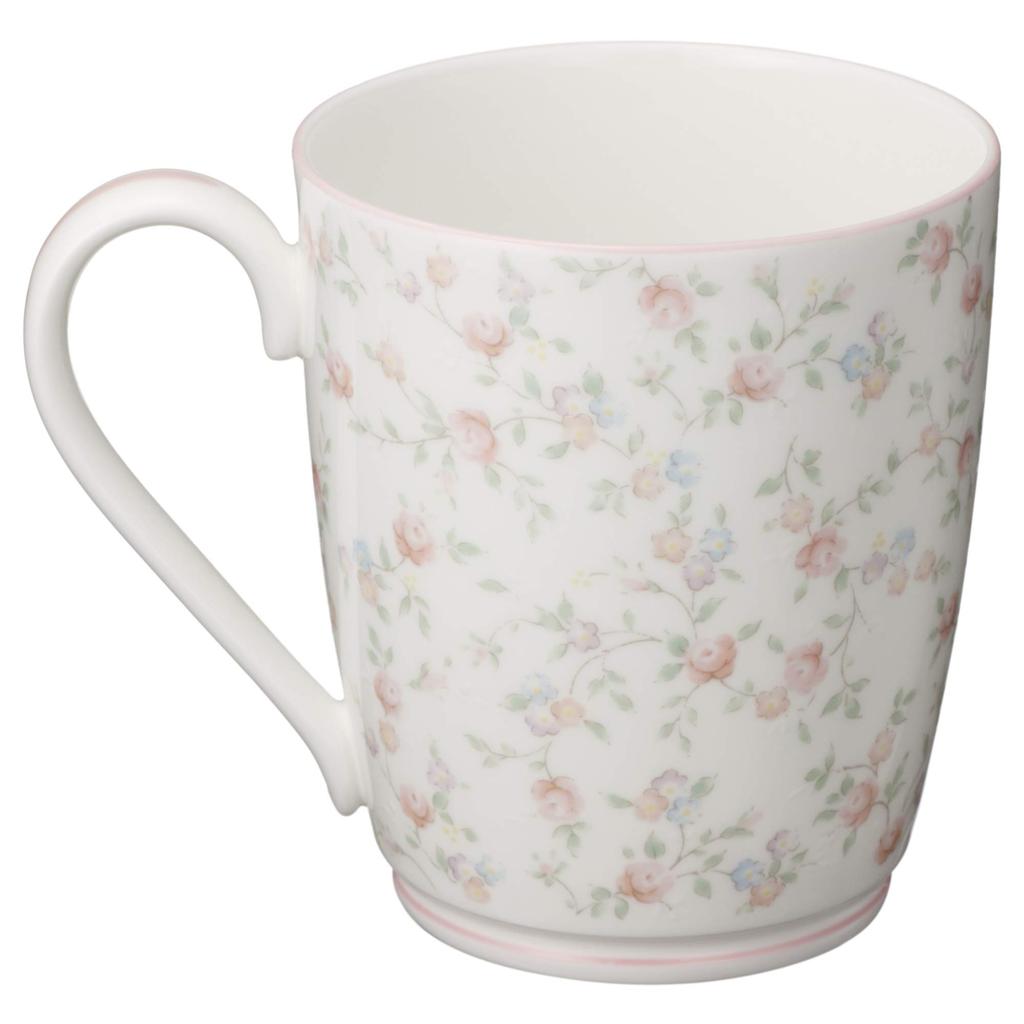 Noritake Cutie Rose Microwave-Safe Bone China Mug, 295cc, T97280/9940