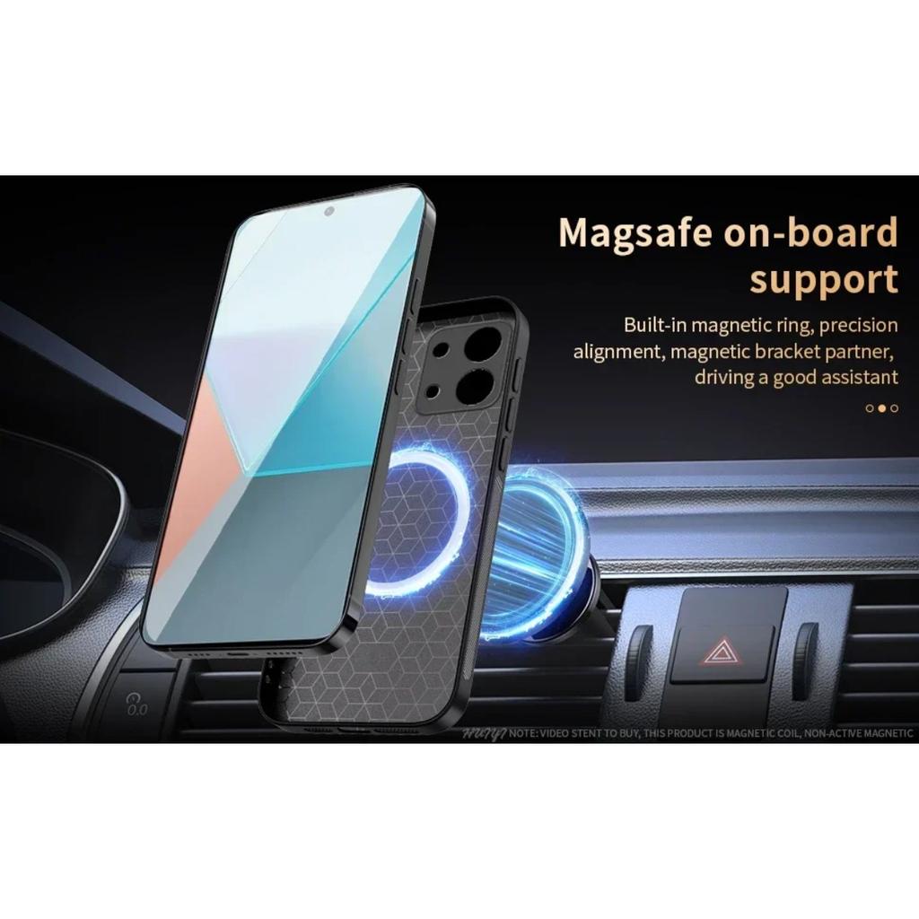 Case for Xiaomi Poco X6 X5 X3 Pro GT NFC X4 Poco F6 F5 Pro C65 F3 Poko M6 M3 M2 Pro 4G Leather Car Magnetic Holder Phone Cover