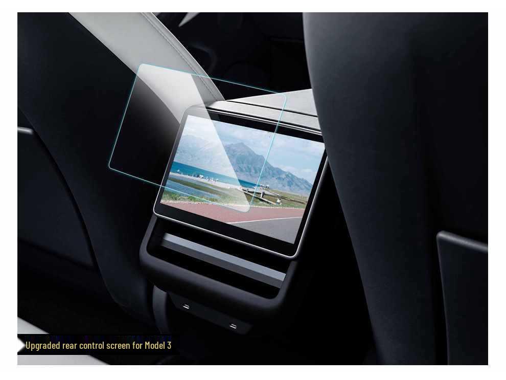 Tesla Model Y & 3 Displayschutz - Gehärtetes Glas, HD-Displayfolie, Schutz für die Mittelkonsole.