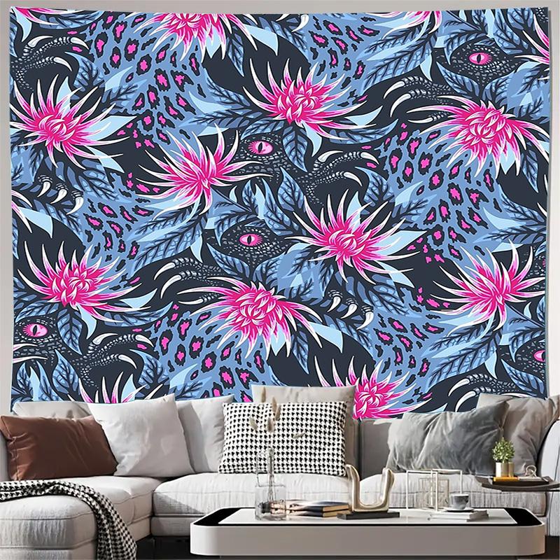 Bohemian Tapestry Wall Hanging Psychedelic Home Decor Hippie Wall Art Bedroom Aesthetic Festival Decor Trippy Wall Hanging Natur