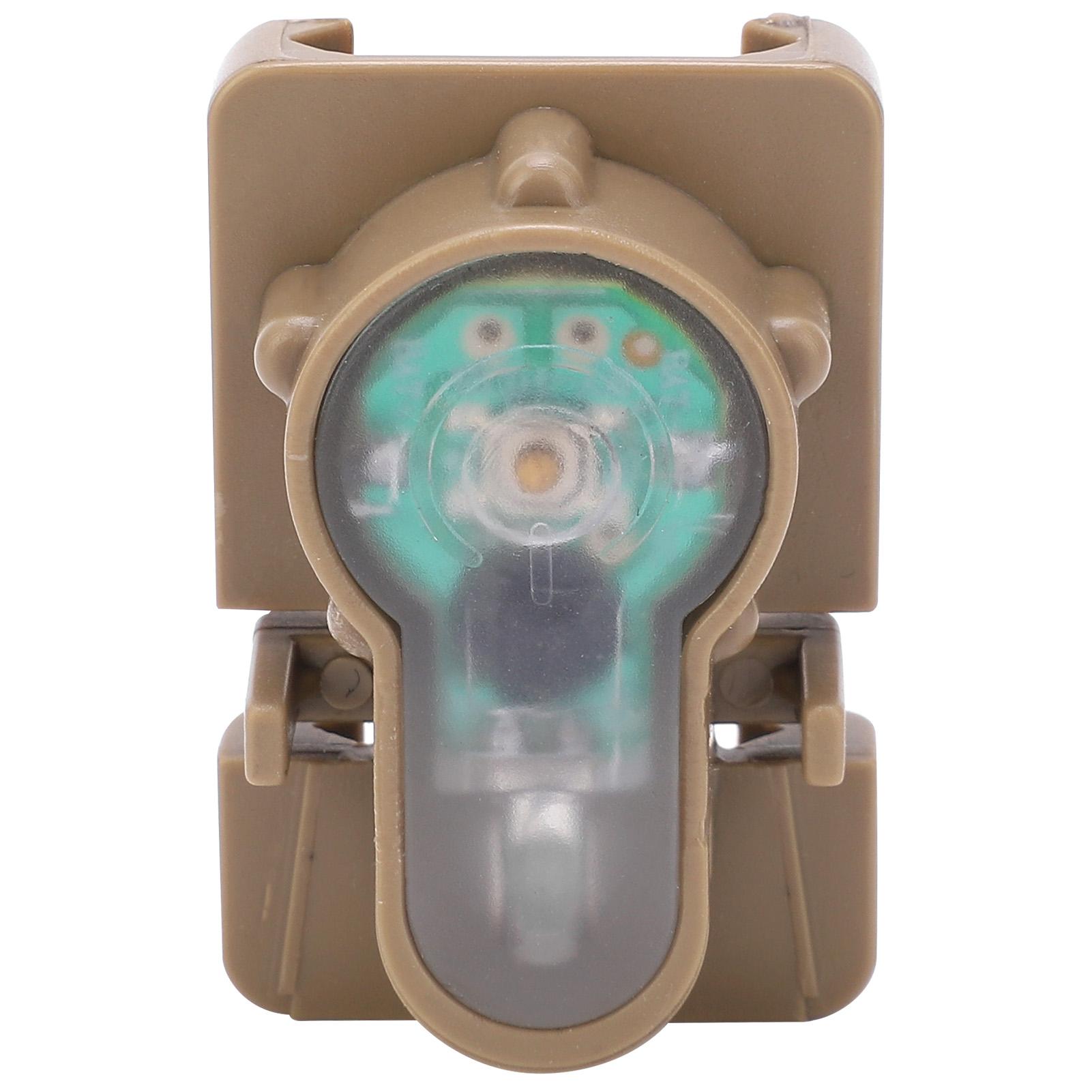 

Outdoor Mini Survival Safety Light IPX8 Waterproof Helmet Guide Rail Signal Lamp Red Light