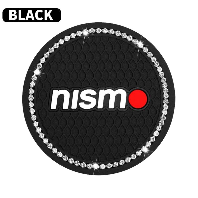 1/2 szt. Samochodowy podkładka pod kubek z cyrkoniami, antypoślizgowa podkładka do Nismo Nissan Qashqai Juke X-Trail Patrol Navara Tiid Akcesoria