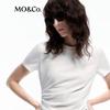 MO&Co. Metal Badge Short Sleeve T-Shirt