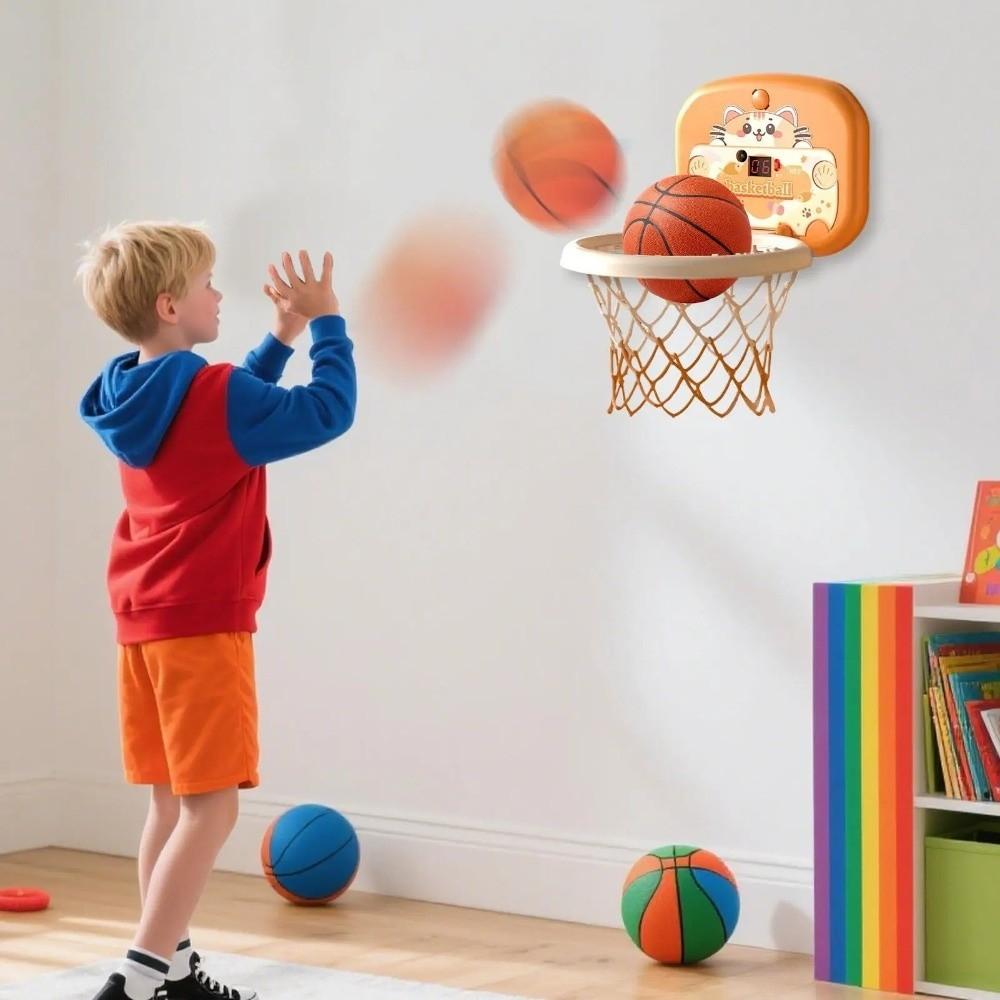 Cartoon Tier Baby Basketball Spielzeugset Mit Punktetafel Mini Basketballkorb Schulumgebung