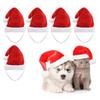 Christmas Pet Hat Festive Pet Hat Festive Pet Santa Hat Set for Dogs Cats Fleece Costume Accessories for Holiday Cosplay